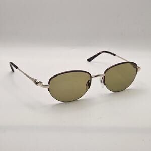 Sophia Loren Gold Purple Metal Oval Half Rim Sunglasses Zyloware M304 1685019135